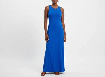 sukienki maxi na wesele niebieska: Sukienka damska, rozmiar S — 6