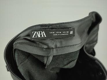 pln leather jacket: Zara, Spodnie materiałowe damskie, rozmiar M — 4