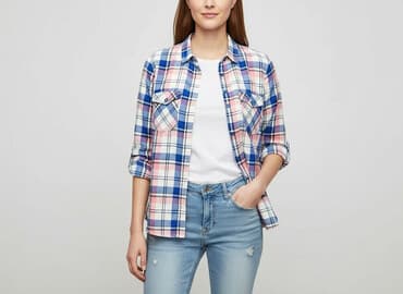 cropp koszula w kratę damska: Cropp, Сорочка жіноча, розмір M — 1