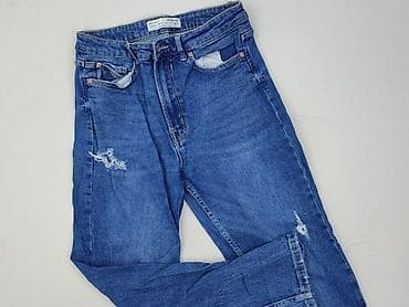 stradivarius cargo czarne: Jeansy damskie, rozmiar XL — 1