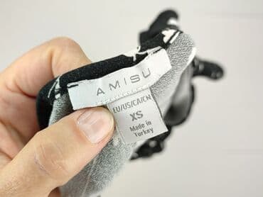 bluzka czarna z dekoltem v: Amisu, Women's blouse, size XS — 5