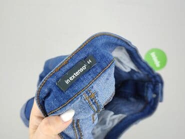 szerokie krótkie spodenki jeansowe: In Extenso, Shorts for women, size 2XL — 4