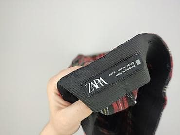 czerwone rurki: Zara, Spodnie materiałowe damskie, rozmiar S — 4
