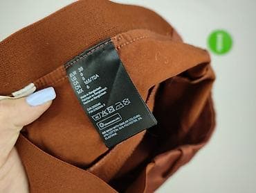 jeans wysoki stan: H&M Basic, Spodnie materiałowe damskie, rozmiar M — 5