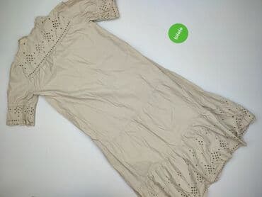 sukienki beżowe midi: Levete Room, Sukienka damska, rozmiar M — 3