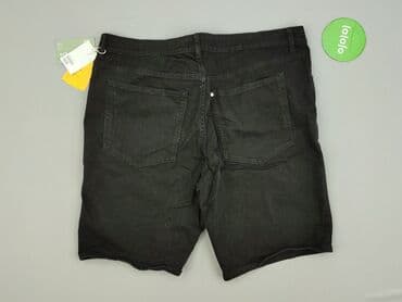 czarne krótkie spodenki jeansowe: H&M, Szorty damskie, rozmiar XL — 3