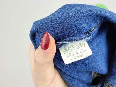 koszula button down: Children's jeans jacket, 1.5-2 years, 86-92 cm, F&F, condition - Perfect — 5