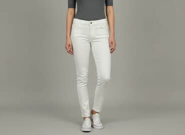 jeansy wyszczuplające damskie: Jeansy damskie, rozmiar S — 6