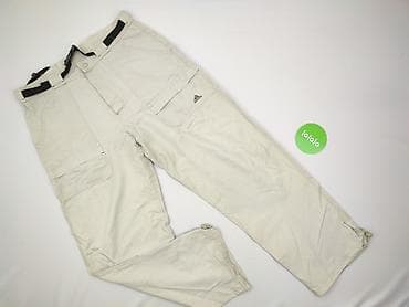 cargo: Spodnie męskie adidas – beżowe, trekkingowe/cargo - Model z — 2