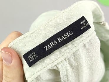 krótkie lniane spodenki: Zara, Szorty damskie, rozmiar XS — 4