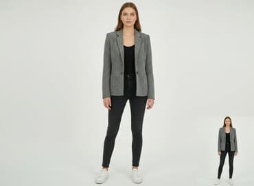 tweedowe sukienki: Marynarka damska, rozmiar S — 5