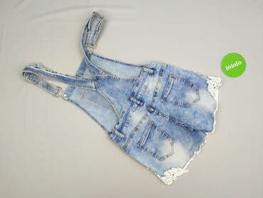 srebrne kombinezony: Denim, Ogrodniczki damskie, rozmiar S — 3