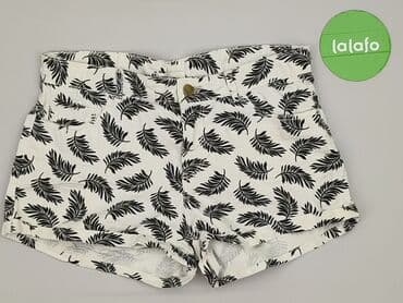 białe krótkie spodenki: H&M, Szorty damskie, rozmiar S — 3