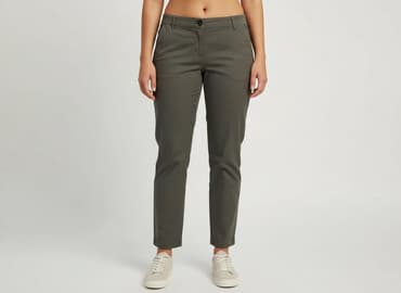 oliwkowe buty: Chino, Spodnie materiałowe damskie, rozmiar XL — 6