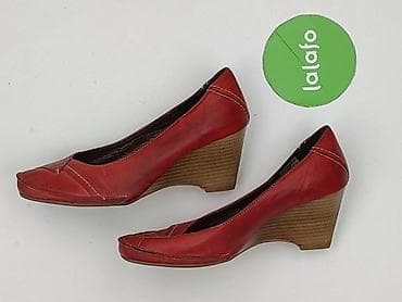 sandałki czerwone: Półbuty damskie, rozmiar 38 — 2