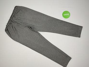 croop dresy: Spodnie damskie w drobną pepitkę (czarno‑szary mikro‑wzór). - Krój — 3