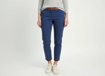 jaki kolor rajstop do granatowej sukienki: Spodnie materiałowe damskie, S — 6