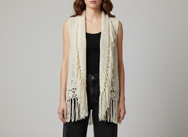 długą kamizelka na szydełku: Dunnes, Kamizelka damska, rozmiar S — 6