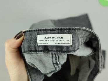 szerokie spodnie jeansowe zara: Denim Collection, Jeansy damskie, rozmiar M — 5