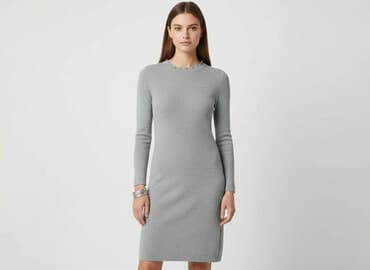 sukienka golf sweter: Sukienka damska, rozmiar S — 6