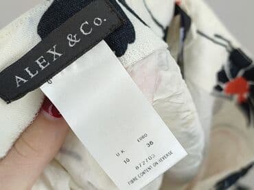 spódniczka alex biało niebieska: Spódnica damska, rozmiar S — 4