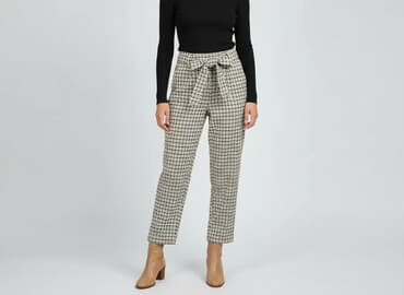 h m spodnie z rozszerzanymi nogawkami: H&M, Spodnie materiałowe damskie, rozmiar XS — 1