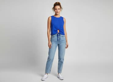 cropp bluzki z krótkim rękawem: Terranova, Top damski, rozmiar M — 7