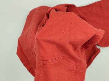 spodnie czerwone w kratę h m: H&M Divided, Material trousers for women, size M — 6