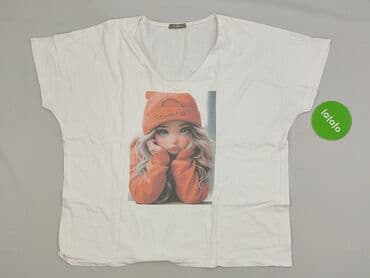 ubrania obrazki: T-shirt damski, rozmiar 5XL — 2