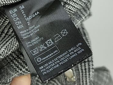 burbery jeans: H&M, Spodnie materiałowe damskie, rozmiar XS — 5