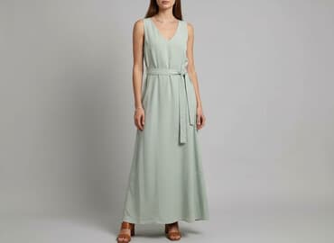 sukienka maxi z rozcięciem na wesele: Sukienka damska, rozmiar S — 1