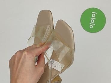 gino rossi klapki z futerkiem: H&M, Klapki damskie, rozmiar 38 — 6