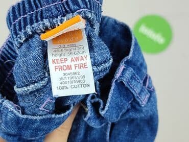 shein hello kitty jeans: Denim pants, Miniman, 0-1 month, condition - Very good — 5