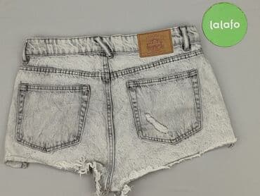 spodenki jeansowe z wysokim stanem pull and bear: PULL&BEAR, Szorty damskie, rozmiar M — 3