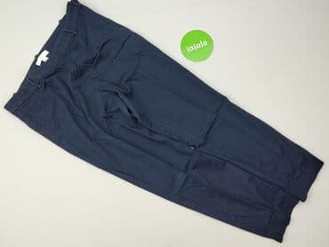niebieskie spodnie dresowe damskie: H&M, Spodnie materiałowe damskie, rozmiar XL — 2