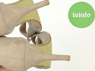 sandały na obcasie beżowe ccc: Półbuty damskie, rozmiar 38 — 6