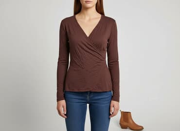 jedwabne bluzki wieczorowe: AllSaints, Women's blouse, M — 8