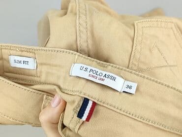 c a koszulka polo: Us Polo Assn, Spodnie materiałowe damskie, rozmiar S — 4