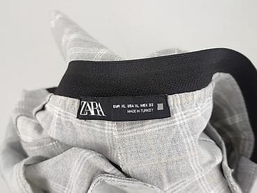 w klapkach tekst: Zara, Spodnie materiałowe damskie, rozmiar XL — 4