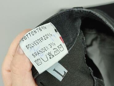 jeansy elastyczne damskie: Spodnie materiałowe damskie, rozmiar L — 5