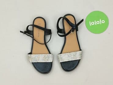sandały płaskie z kamieniami: Sandals for women, size 37 — 2