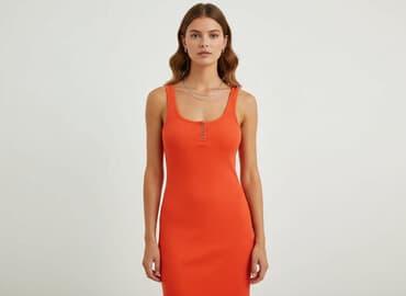 zara sukienka z prążkowanej dzianiny: Zara, Sukienka damska, rozmiar M — 1