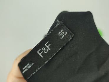czarne bluzki dopasowana: F&F, Top damski, rozmiar M — 5