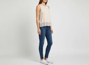 bluzki koronka allegro: New Look, Top damski, rozmiar M — 6