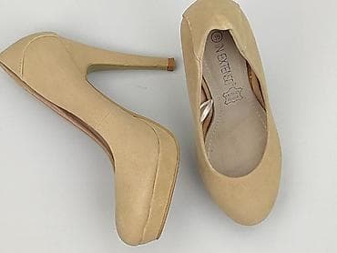 buty esprit deichmann: Beżowe czółenka na wysokim obcasie IN EXTENSO - Damskie szpilki z — 1