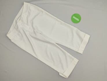 biale szerokie jeansy: Spodnie 3/4 damskie, rozmiar S — 2