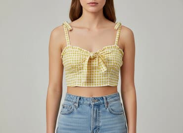 buty ze wstążką: Zara, Top damski, rozmiar M — 6