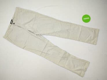 białe lniane spodnie zara: Chinosy dla mężczyzn, rozmiar L — 2