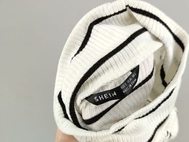 koszulka w paski z serduszkiem: Shein, Golf damski, rozmiar S — 4