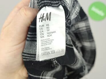 spodnie piżamowe w kratę damskie: H&M, Szorty damskie, rozmiar XS — 4